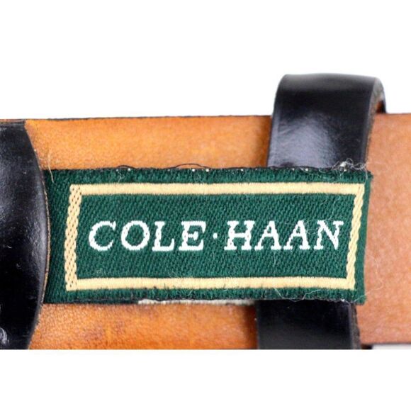 Cole Haan BLACK GENUINE LEATHER 1 1/8"Wd CASUAL DRESS MEN'S BELT Sz 34/85 (B35 - Picture 9 of 15